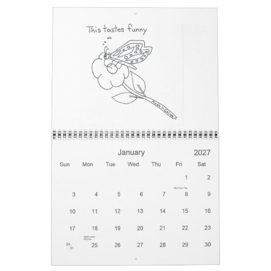 Calendrier Bienvenue dans Pleasantview (Jan 2027)