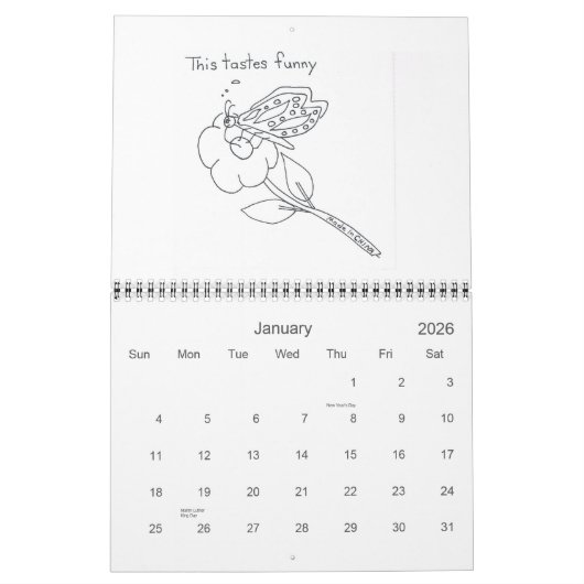 Calendrier Bienvenue dans Pleasantview (Jan 2026)