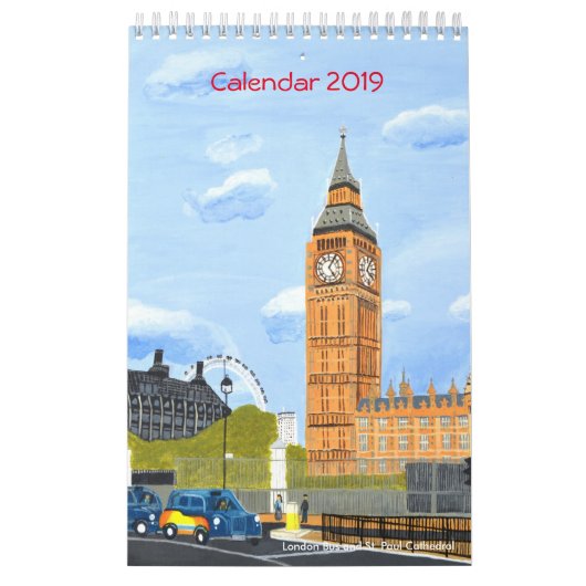 Calendrier Big Ben de Londres 2019 (Protection)