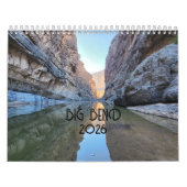 Calendrier Big Bend 2026 Calendar (Protection)