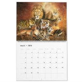 Calendrier Big Cat Art (Mar 2026)