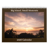 Calendrier Big Island, Small Moments 2026 Calendar (Protection)