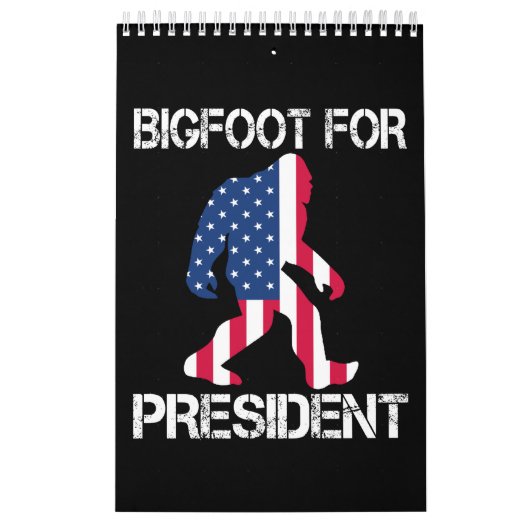Calendrier Bigfoot pour le président Funny Bigfoot (Protection)