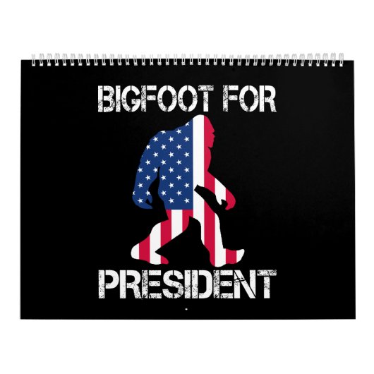 Calendrier Bigfoot pour le président Funny Bigfoot (Protection)