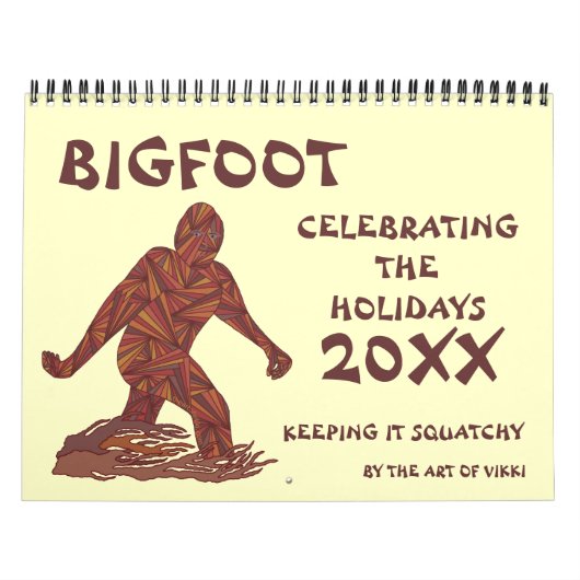 Calendrier Bigfoot Sasquatch Cryptid Geek 2015 (Protection)