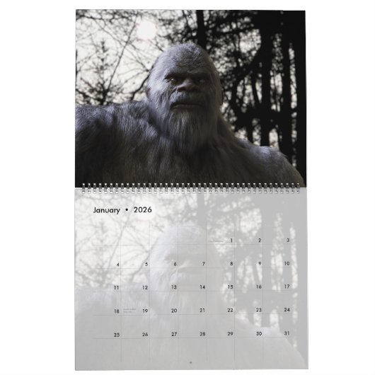 CALENDRIER BIGFOOT SASQUATCH - VOLUME 2 (Jan 2026)