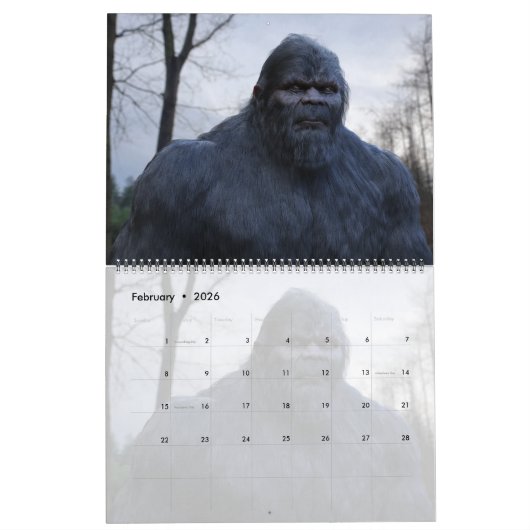 CALENDRIER BIGFOOT SASQUATCH - VOLUME 2 (Feb 2026)