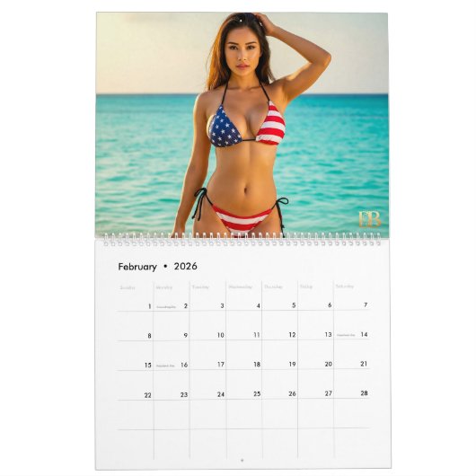 Calendrier Bikini USA 2 (Feb 2026)