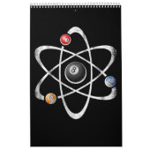 Calendrier Billiards Pool Hall Sport Atom Science (Protection)