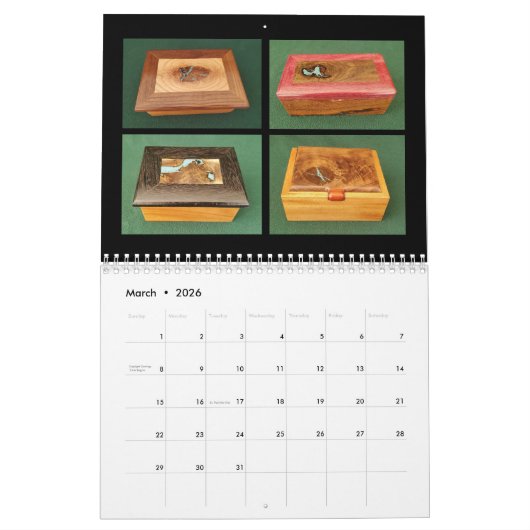 CALENDRIER BILL'S FINE WOODWORKING CALENDAR (Mar 2026)