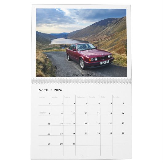 Calendrier Bimmerforums E34 Crew 2025 (Mar 2026)