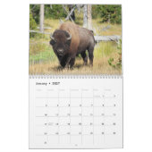 Calendrier Bison 2027 sur 12 Mois (Jan 2027)