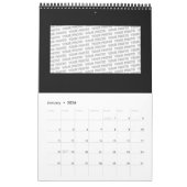 Calendrier Black and White Geometric Art 20 (Jan 2026)