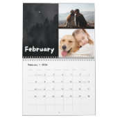 Calendrier Black And White Modern 2 Photo 2024 (Feb 2026)