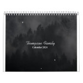 Calendrier Black And White Modern 2 Photo 2024 (Protection)