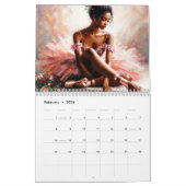 Calendrier Black Ballerinas Ballet Art Calendar (Feb 2026)