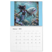 Calendrier Black Girl Mermaid Magic 2026 (Feb 2026)
