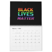 Calendrier Black Lives Matt arc-en-ciel couleurs gay pride no (Feb 2026)