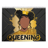 Calendrier Black queen queen melanin femmes or amour (Protection)