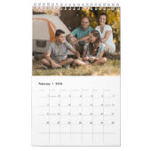 Calendrier Black & White Scrapbook Custom Family Photo 2026  (Feb 2026)