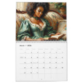 Calendrier Black Women Reading Books Art (Mar 2026)
