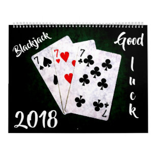 Calendrier Blackjack - Bonne chance! personnalisable
