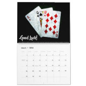Calendrier Blackjack - Bonne chance! personnalisable (Mar 2026)