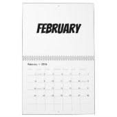Calendrier Blanc 2023 - Personnalisé Avec Vacances (Feb 2026)