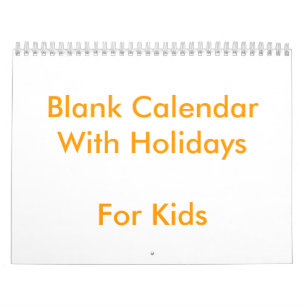 Calendrier Blanc 2025 Pour Enfants Jaune