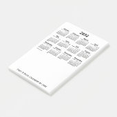 Calendrier blanc 2032 par Janz Post-it Notes (Incliné)