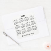 Calendrier blanc 2033 par Sticker Carré Janz (Enveloppe)