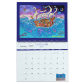 Calendrier blanc à deux pages, calendrier moyen (Jan 2027)