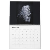 Calendrier blanc et noir épectique (Mar 2026)