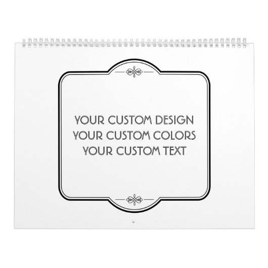 Calendrier BLANC Votre Design Ici - (Protection)