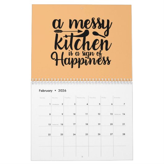 Calendrier Bless This Kitchen Funny Citations (Feb 2026)