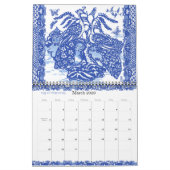 Calendrier Bleu Blanc Willow Animal Nature Design Whimsical (Mar 2026)
