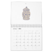 Calendrier Bleu Chinoiserie Main Peint Ginger Jar Jars (Jan 2026)