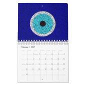 Calendrier Bleu Evil Eye Chance Talisman et Art (Feb 2027)