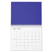 Calendrier Bleu (pigment) (couleur solide) (Mar 2027)