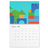 Calendrier Blocs De L'Année (Feb 2026)