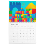 Calendrier Blocs De L'Année (Jan 2027)