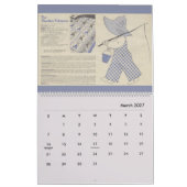 Calendrier Blocs Motifs Vintages à courtepointe (Mar 2027)