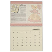 Calendrier Blocs Motifs Vintages à courtepointe (Jan 2027)