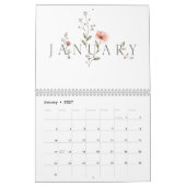Calendrier Blooms Book Botanical Line Art (Jan 2027)