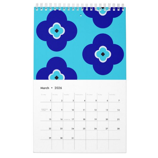 Calendrier Blue Evil Eye Protective Talisman and Nazar Art (Mar 2026)