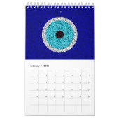 Calendrier Blue Evil Eye Protective Talisman and Nazar Art (Feb 2026)