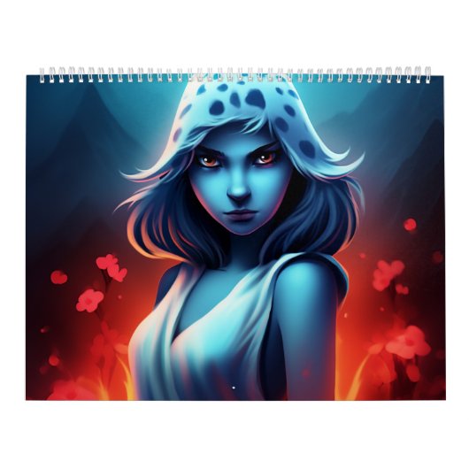 Calendrier Blue Girl Calendar (Protection)