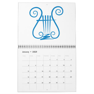 Calendrier Blue Lyre