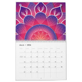 Calendrier Blue Purple Traditional Mandala Design     (Mar 2026)