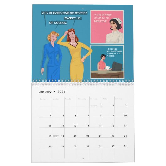 Calendrier Bluntcard 2025 Calendar (Jan 2026)